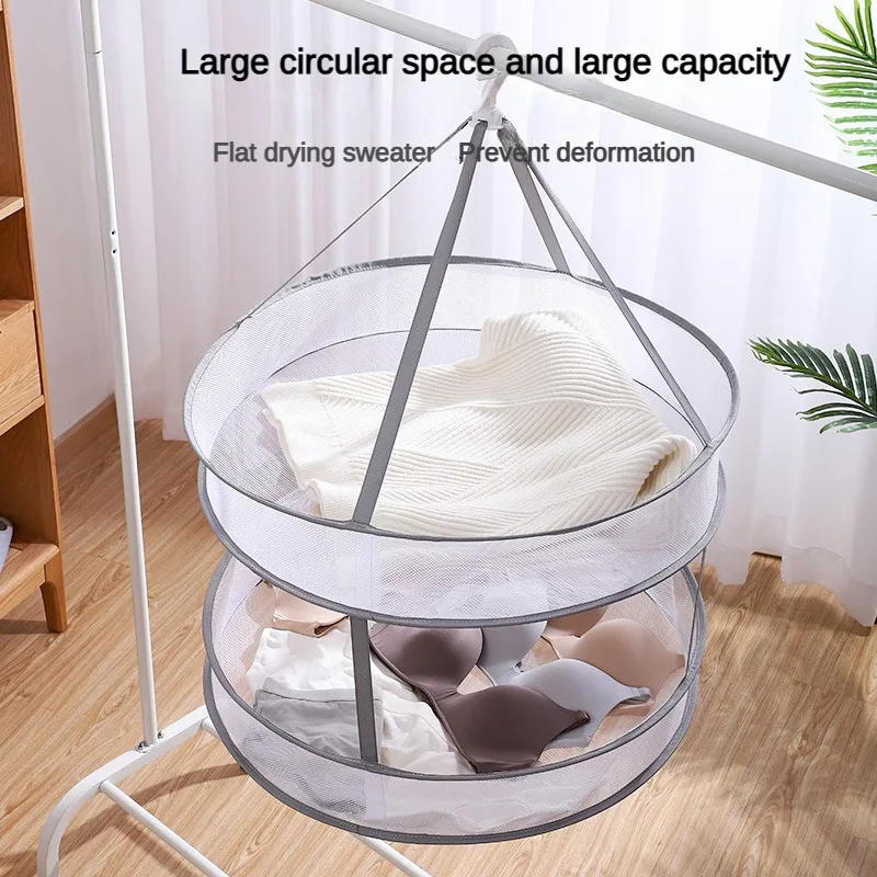 Stoff trocknungs korb für ein-und zwei schicht ige Haushaltspullover-Socken mit großer Kapazität Image