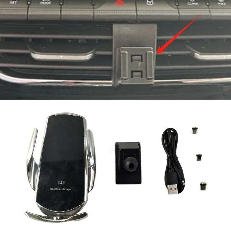 15w Schnell ladegerät kabelloses Ladegerät Auto halterung Telefon halterung automatische Klemmung für 2014-2017 skoda octavia a8 Image