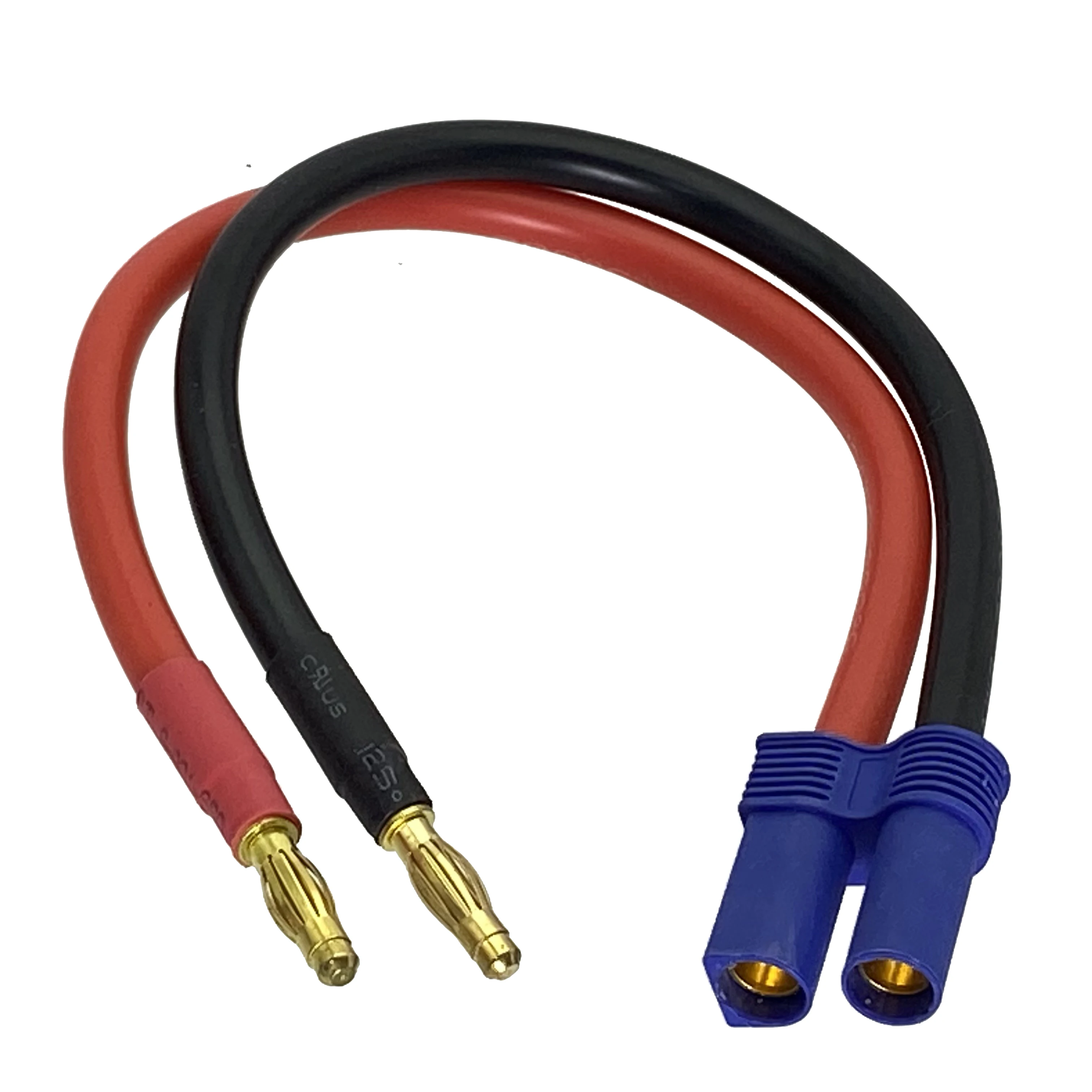 1 Stück EC5-Buchse auf 4 mm Bananenstecker 10 AWG 20 cm Kabel für Icharger308 406 Ladegerät Image