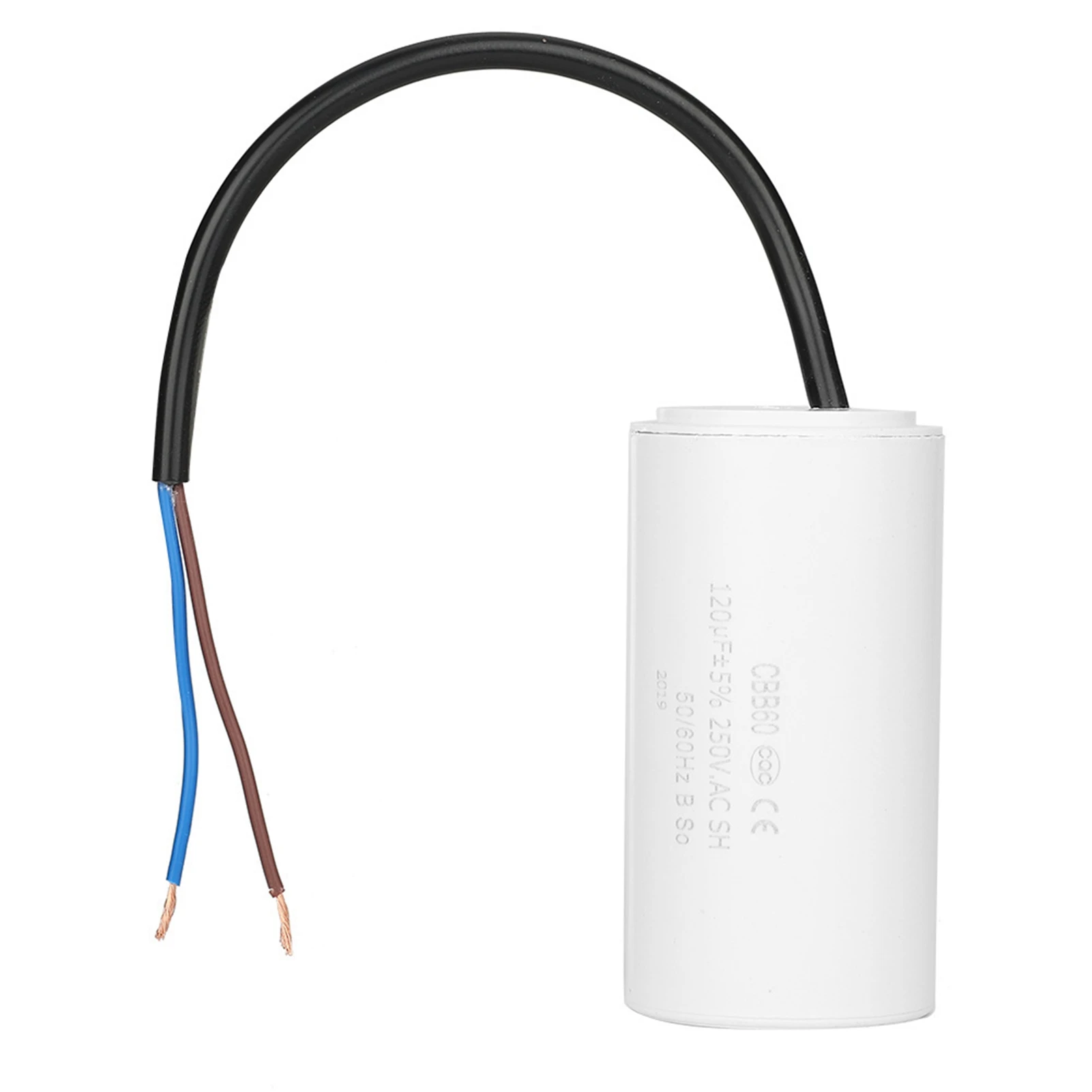Cbb60 Kondensator cbb60 Lauf kondensator mit Kabel 250V Wechselstrom 120uf 50/60hz für Kondensator des Motor luft kompressor motors Image