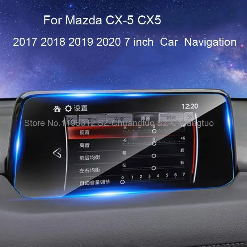 Displayschutzfolie aus gehärtetem Glas für Mazda CX-5 CX5 2017 2018 2019 2020 7-Zoll-Auto-GPS-Navigation LCD-Anti-Kratz-Folie Image