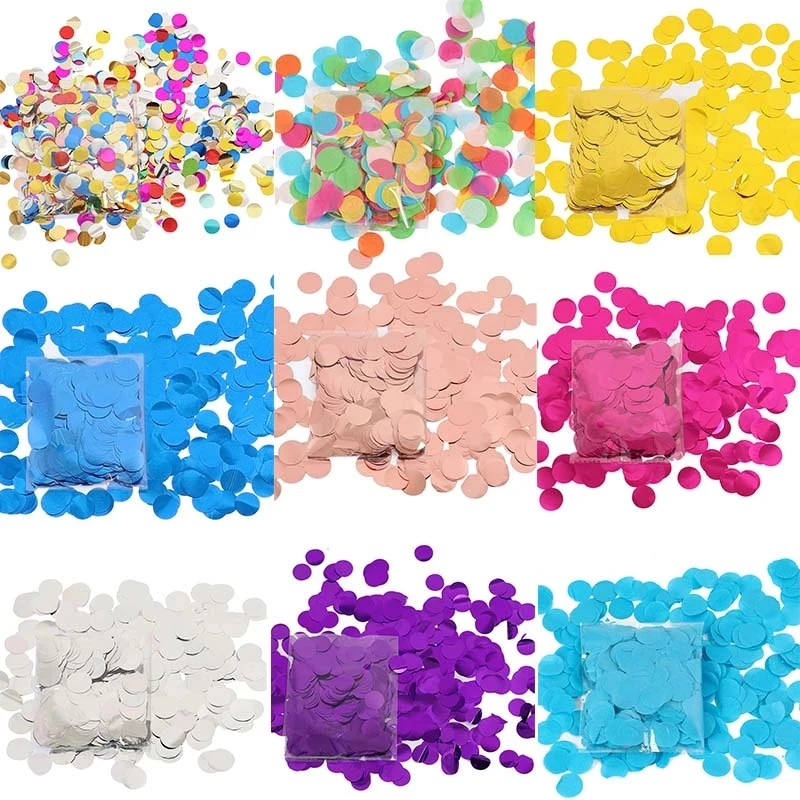 300/500g/1kg Metallfolie 2,5 cm Roségold rundes Herz Pailletten Tisch Konfetti Baby party Hochzeit Geburtstags feier Dekorationen Image