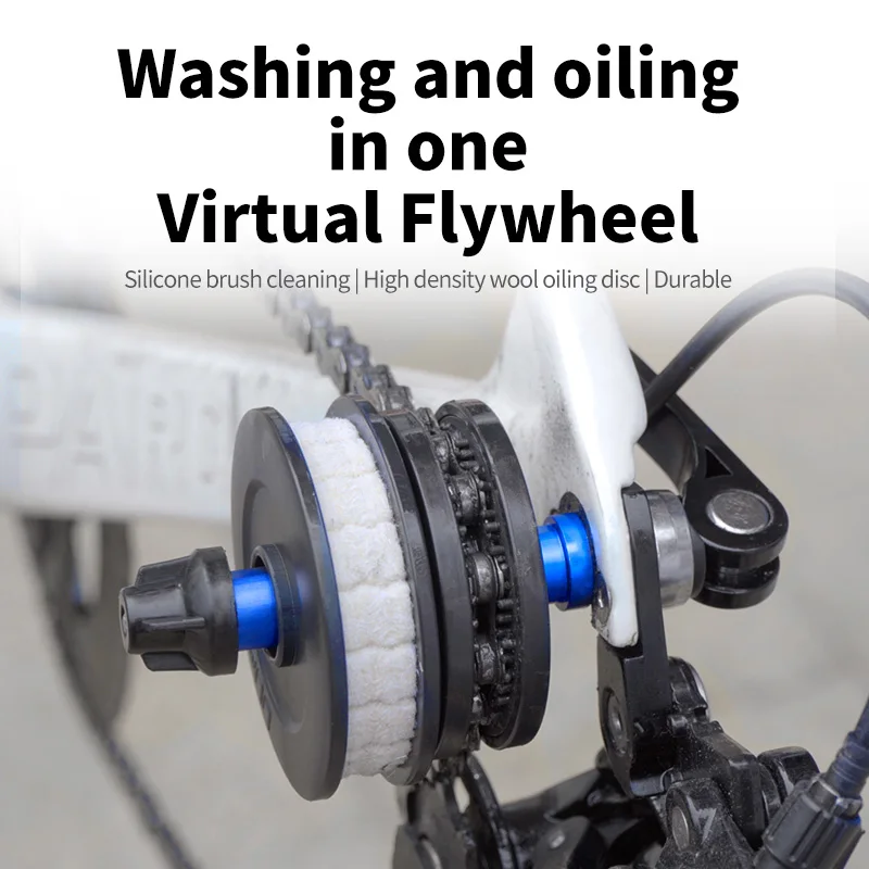 Fahrradkette sauber Halter Werkzeug Schnell verschluss Hebel Fahrradkette Reinigung Öl werkzeug Wasch halter Kette Reparatur Wartungs öl Image