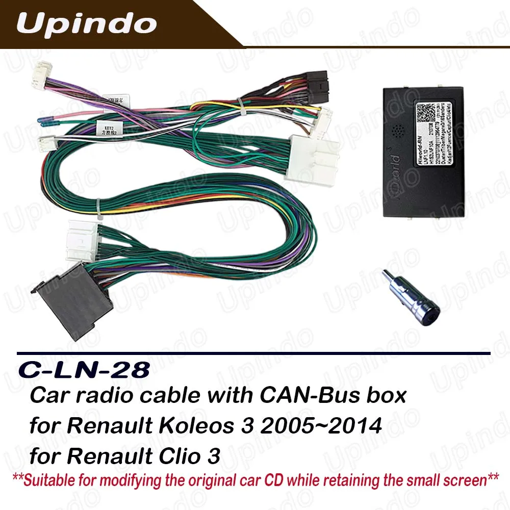 Autoradio-Stromkabelbaum mit CANBus-Box-Anschlussadapter für RENAULT Clio 3 Koleos 3 Android Head Unit Multimedia Player Image
