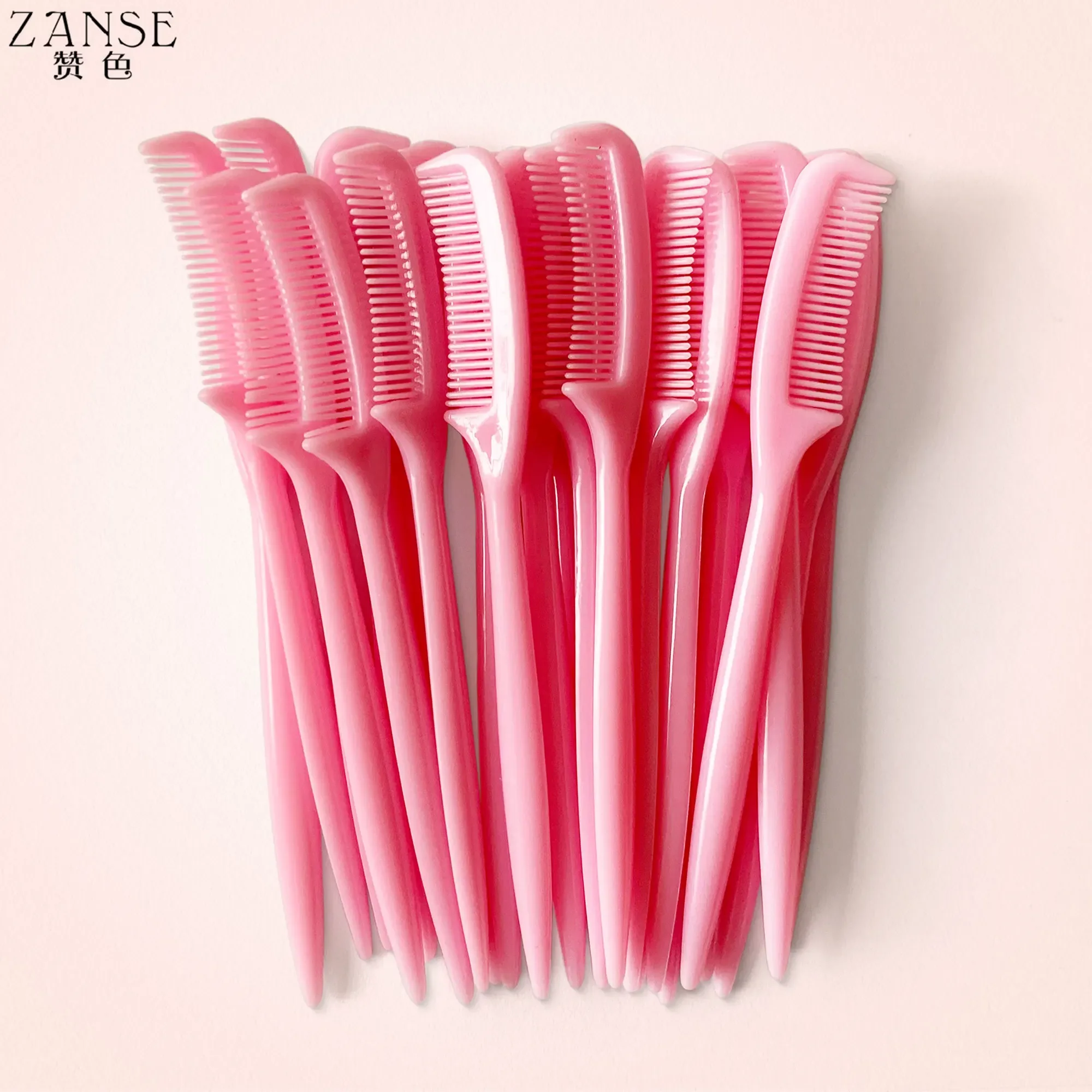 50 teile/paket Mikro kamm für Wimpern verlängerung Mini Augenbrauen kämme Make-up Pinsel Puppe Mascara Zauberstäbe Wimpern kämmen Großhandel Image