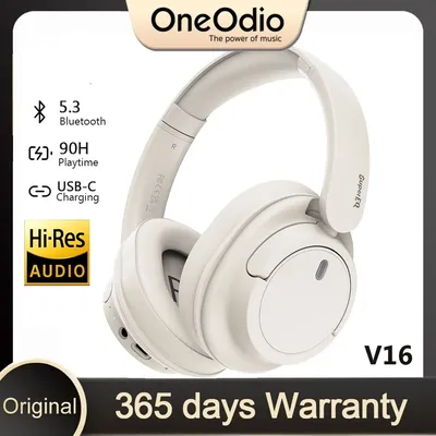 Oneodio SuperEQ V16 Kabellose Bluetooth 5.3-Kopfhörer, 40-mm-Treiber-Headsets, 90 Stunden Spielzeit, Over-Ear-Bluetooth-Headset Image