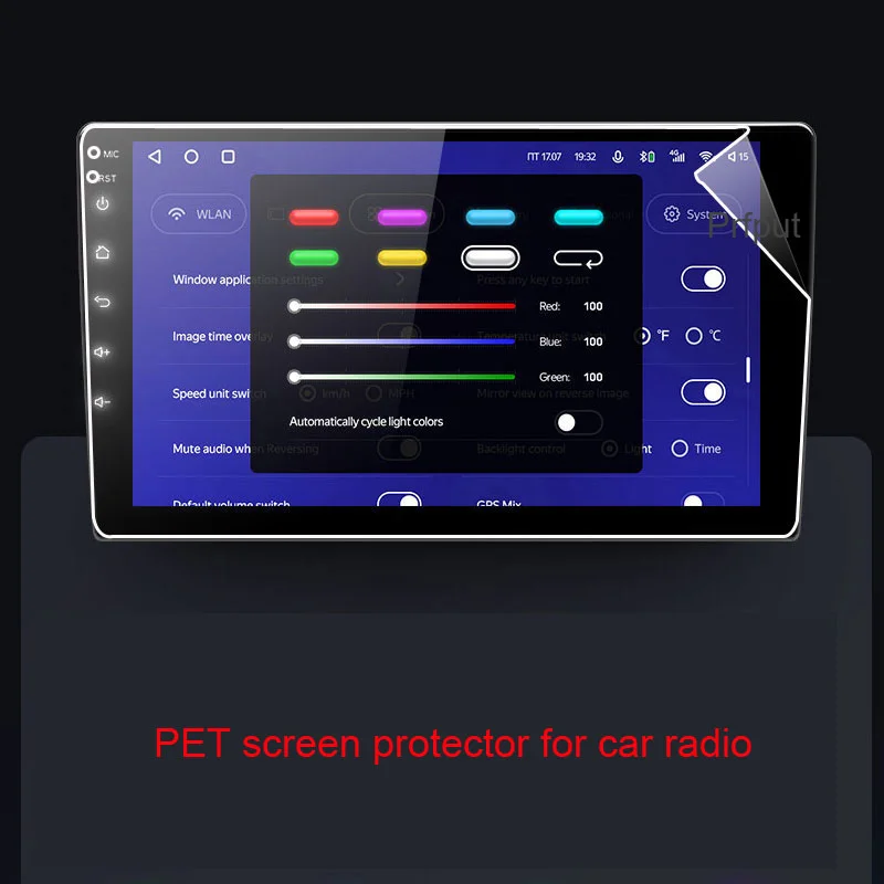 229*129*217mm 9 "ZOLL PET Displayschutzfolie für TEYES CC2L CC2 Plus 2 DIN GPS Auto Radio Multimedia Player Navigation Image