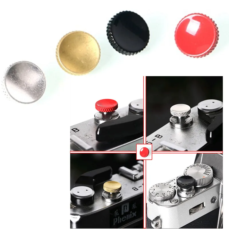 Metall kamera Auslöser Knopf Gold Silber reines Kupfer für Fujifilm xt3 xt30 xt20 Leica m Serie Micro SLR Kamera Image