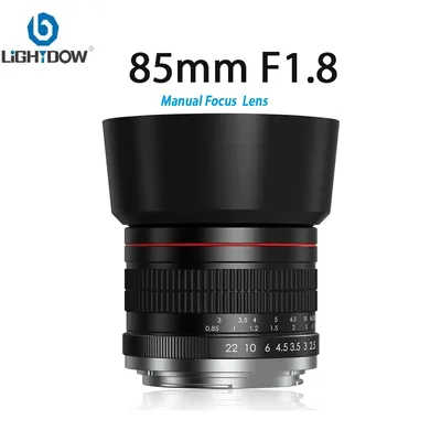 Light dow 85mm f2.0 Porträt objektiv für Nikon D3500 D850 D7500 D5600 D3400 D7200 D810 D3300 D5300 D610 Sony E Mount Canon Kameras