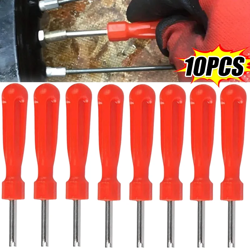 10/1Pcs Reifen Ventil Core Removal Tools Reifen Ventil Core Wrench Spanner Reifen Reparatur Werkzeug Core Schraubendreher für auto Fahrrad Auto Werkzeuge Image