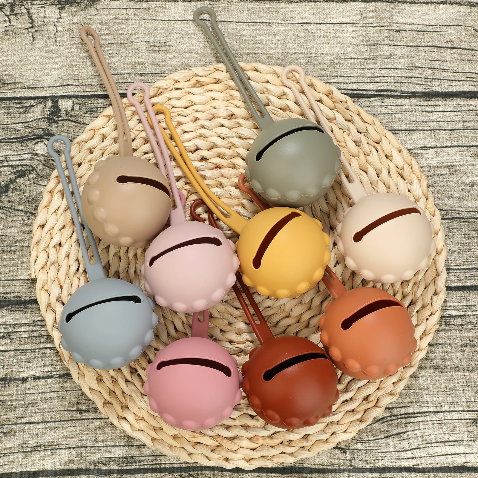 TYRY.HU 1PCS Baby Silikon Schnuller Halter Container Box Infant Tragbare Schnuller Schnuller Kette Silikon Lagerung Box BPA FREI Image