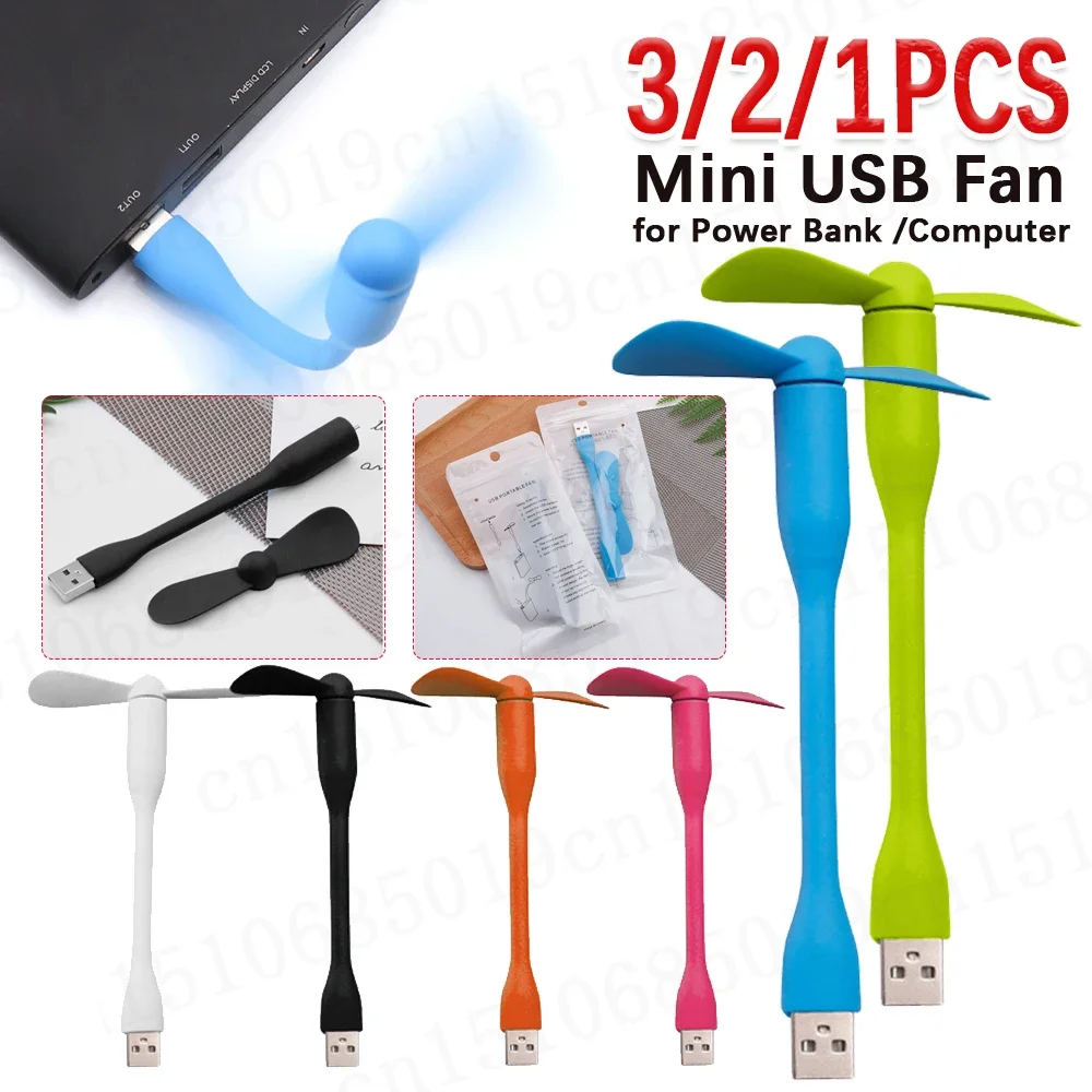 USB Mini Lüfter flexible tragbare USB Lüfter Sommer Lüfter für Notebook Computer Luftkühler Mini tragbare Lüfter für Handy Image