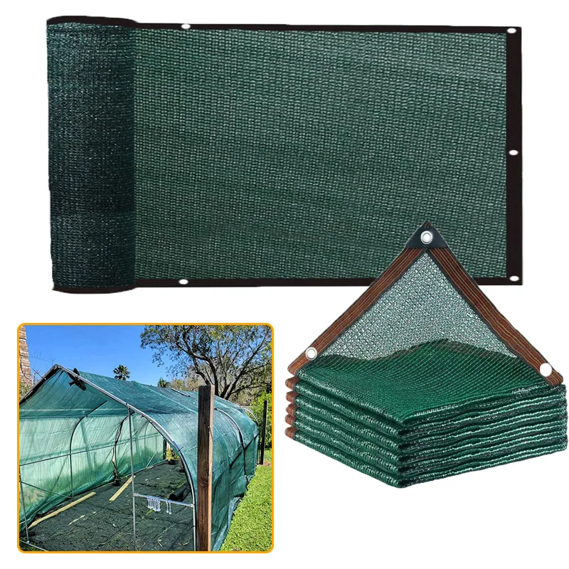 Hdpe 3pin grün Sonnenschutz Netz Segel Schatten Outdoor Garten Baldachin Markise Fenster abdeckung UV-beständige Außen pool Abdeckung Image