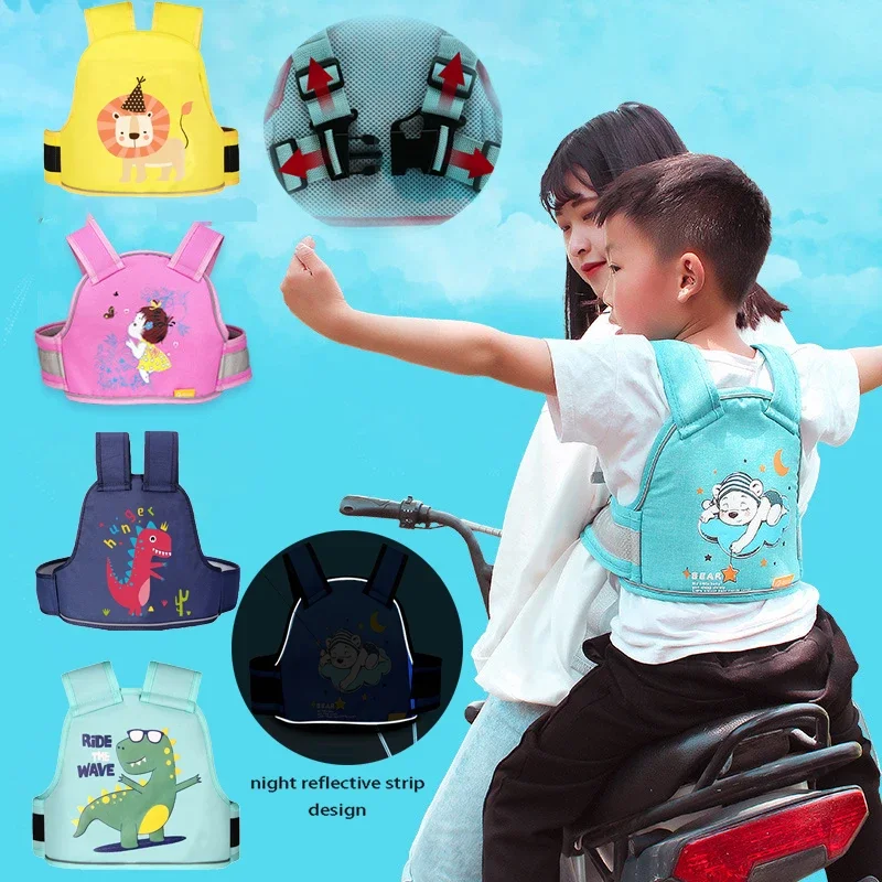 Baby Kinder Sicherheit Motorrad Fahrrad Gürtel Kind Sicherheitsgurt Reitgeschirr Motorrad Baby Straps Anti-fallen Verlust Schutz Gürtel Image