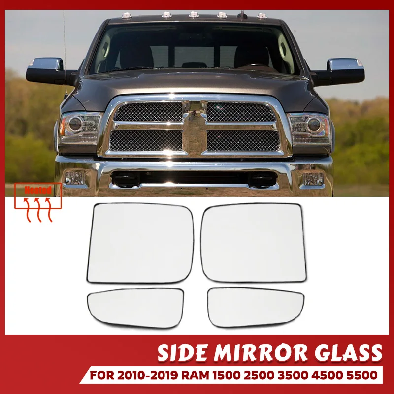 Fahr-oder Passagiers piegel für Dodge Ram 2010 2020 2012-2016 seitlich beheizter Flügels piegel Glas linse rechts oder links Image