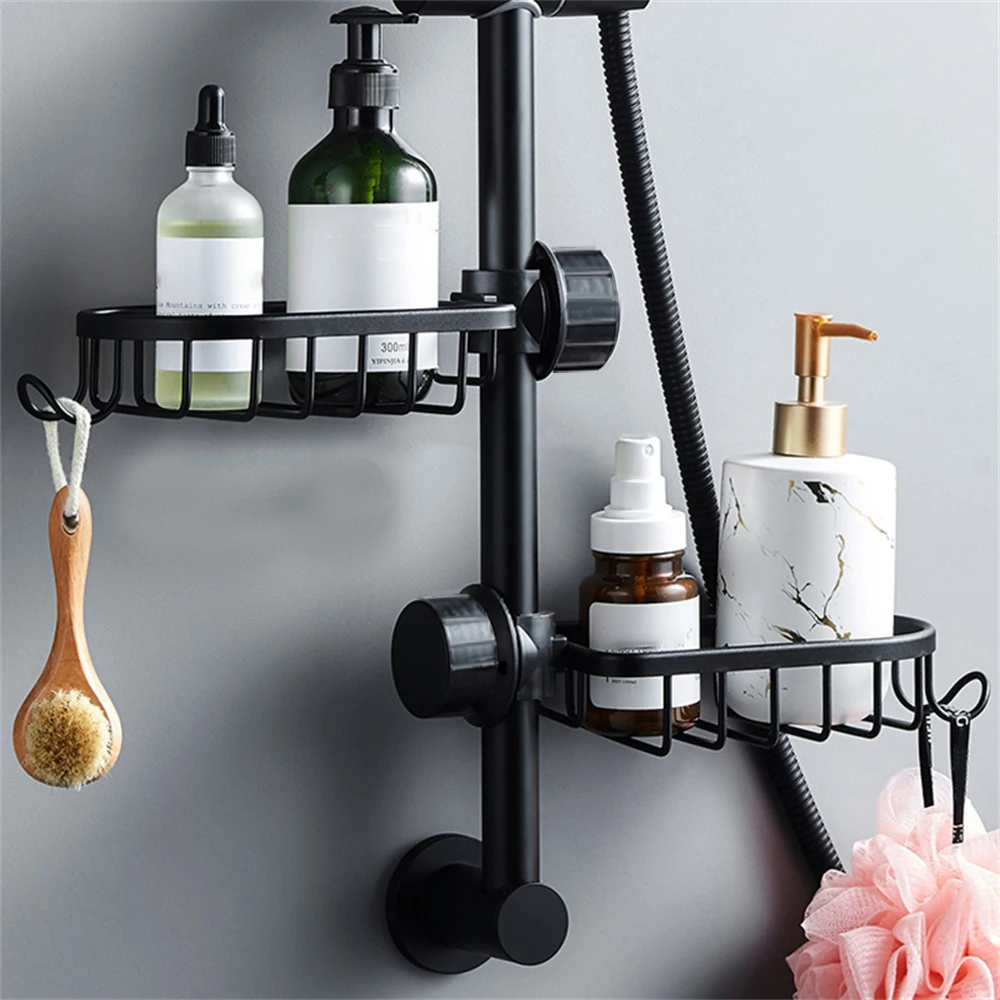 Bad Dusche Rack Perforierte Dusche Lagerung Schwamm Unidirektionale Entwässerung Lagerung Rack Haushalt Dusche Seife Lagerung Rack