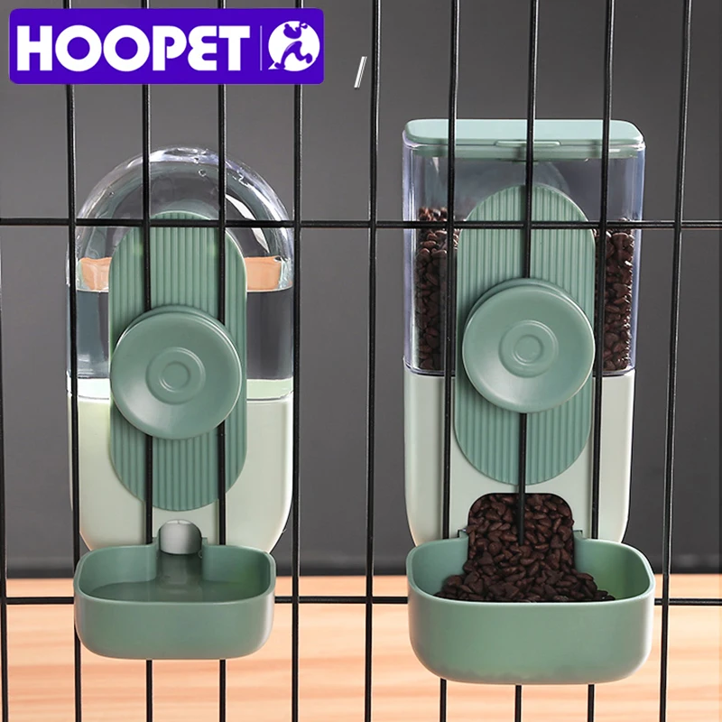 Hoopet automatische Haustiersc halen Käfig hängen Feeder Haustier Wasser flasche Lebensmittel behälter Spender Schüssel für Welpen Katze Haustier Fütterung produkt