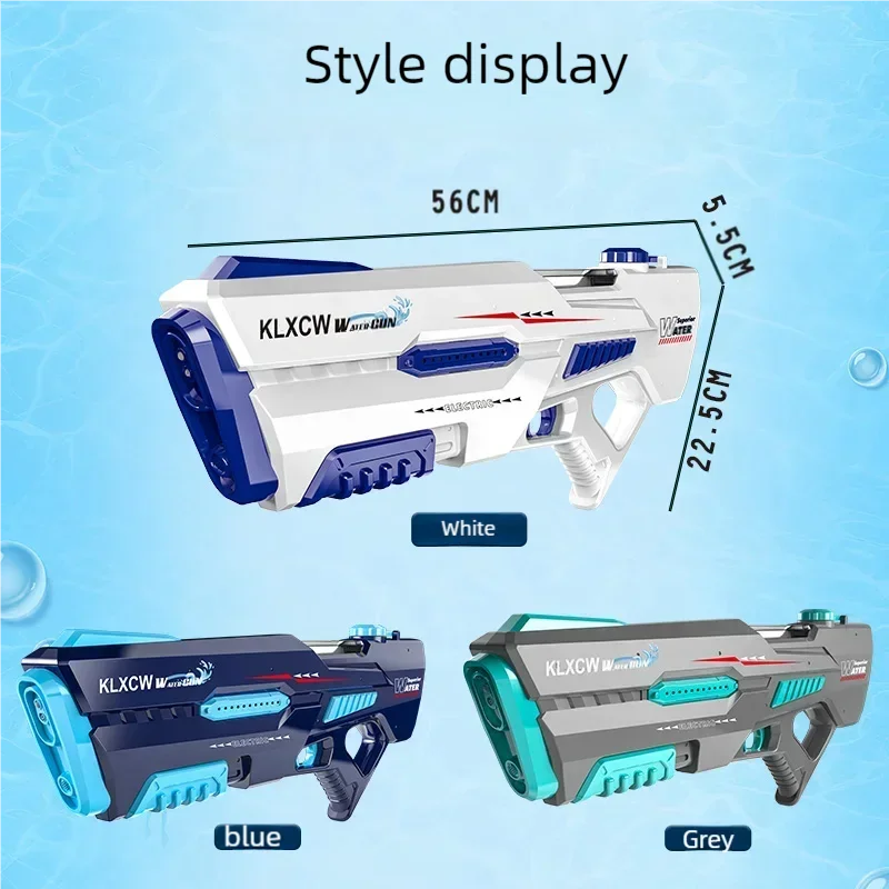 Super große Kapazität elektrische Wasser pistole mit leichtem Spielzeug Hochdruck schießen Spray Blaster Pistole Pool Sommer Spielzeug für Jungen Geschenk Erwachsenen Image
