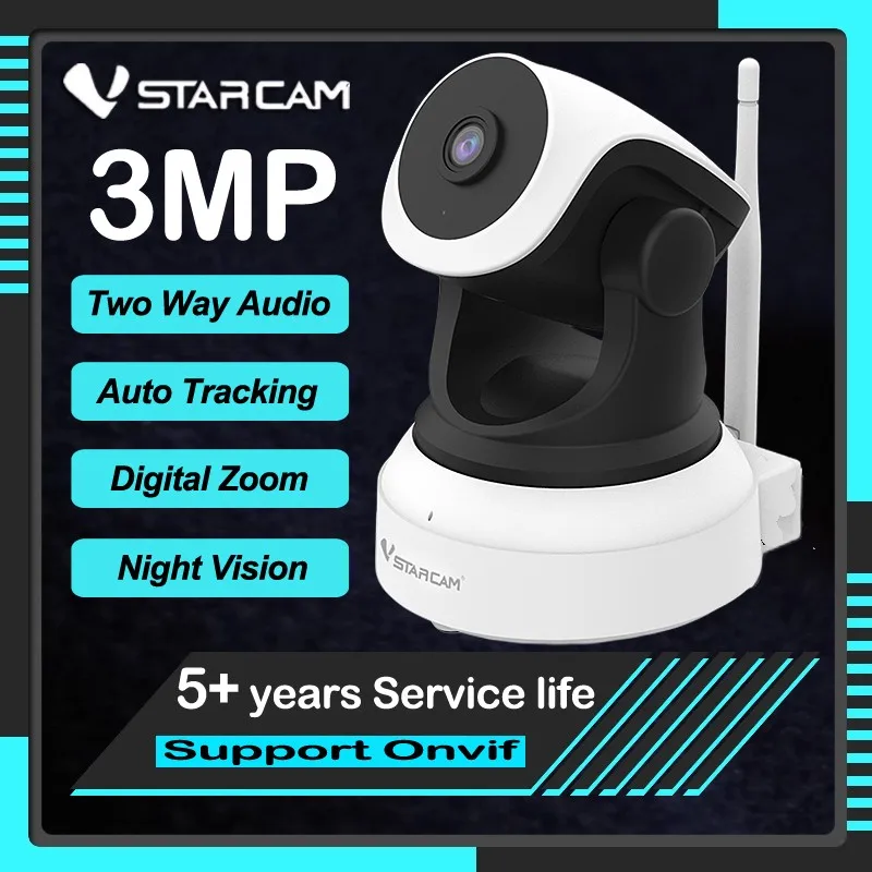 Vstarcam 3MP HD Drahtlose WiFi IP Kamera Überwachung CCTV Kamera 1080P Home Security IR Nachtsicht PTZ Baby Monitor kamera Image