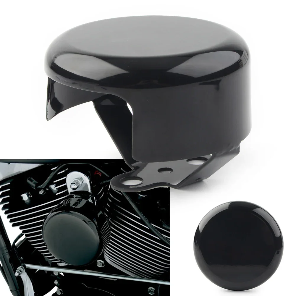Motorrad Hupe Abdeckung schwarzer Stahl für Harley Davidson 2008-2014 1991 2007 45/8 großer Zwilling