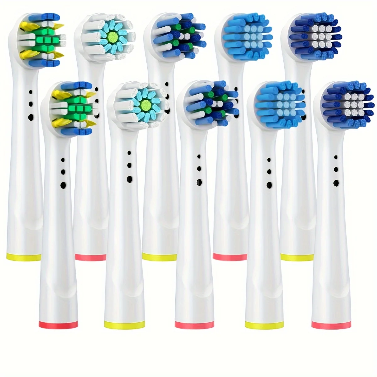 10 Stück Ersatz-Zahnbürstenköpfe, kompatibel mit Oral-B Braun Professionelle elektrische Zahnbürstenköpfe, Bürstenköpfe