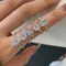 Fine 2ct Lab Diamond Ring 100% Real 925 sterling silver Party Wedding band Rings for Women Men