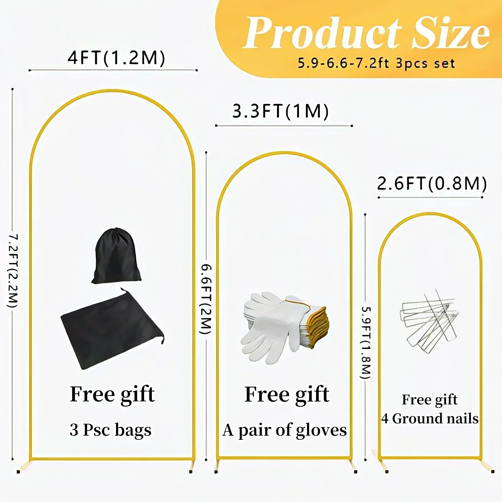 5 Styles Chira Backdrop Stand Large Size Gold Metal Balloon Arch Set Photography Background Wedding Party Decor Flower Support