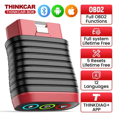 THINKCAR BD6 OBD2 Scanner Free Engine Scan Tool Full System Auto Code Reader ABS