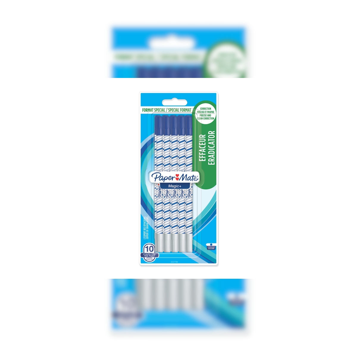Paper Mate Magic+, Blau, Weiß, Blau, Fein, China, Sichtverpackung, 10 Stück(e) Image