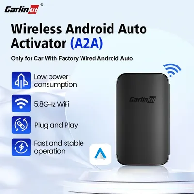 2024 CarlinKit Android Auto Wireless Adapter Smart Ai Box Plug And Play Bluetooth WiFi Auto Connect