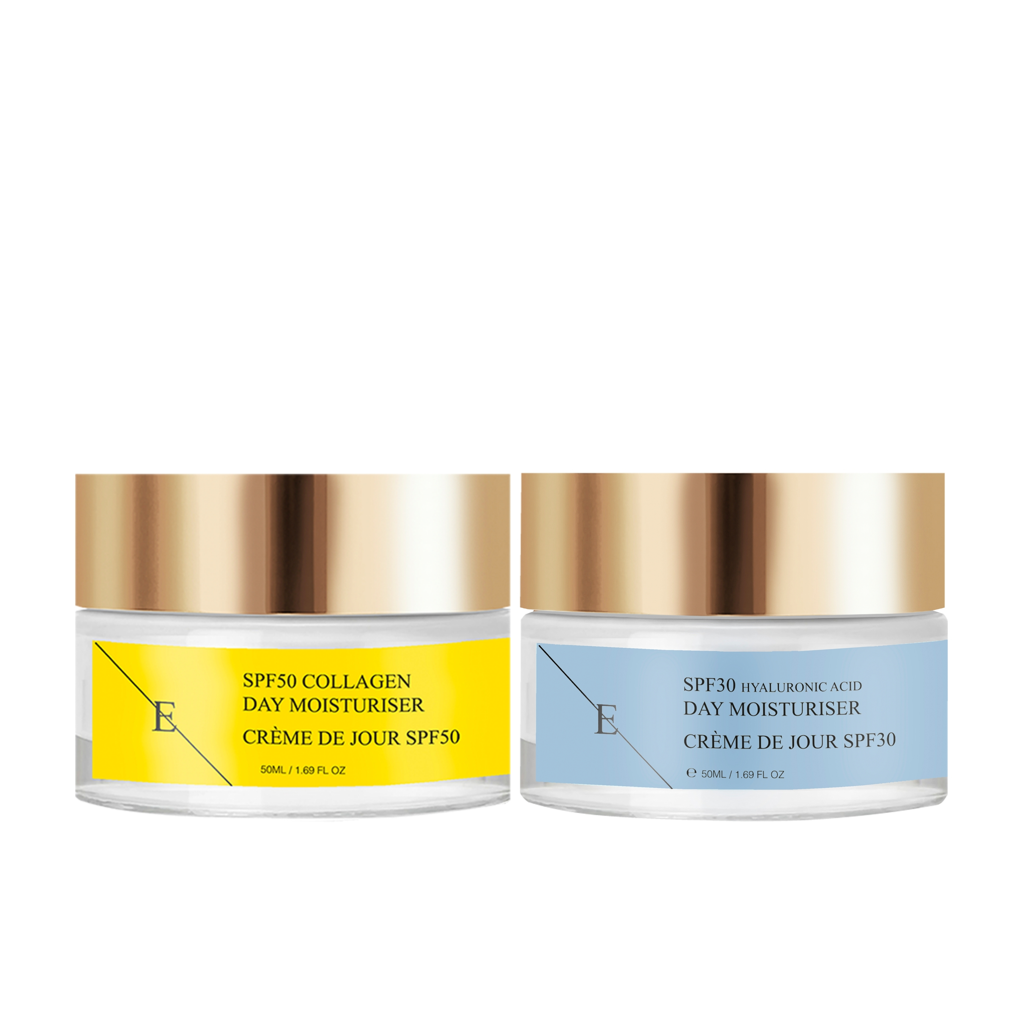 SPF 30 Hyaluronsäure-Tagescreme 50ml + SPF 50 Kollagen-Tagescreme 50ml Image