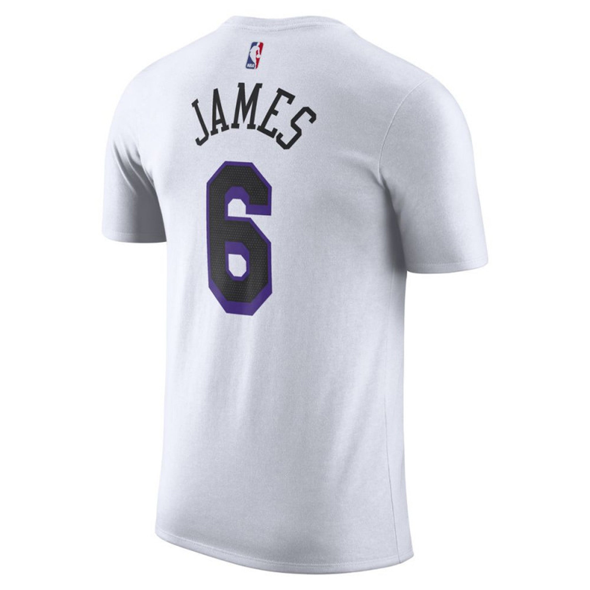 Nike Childrens Unisex NBA LA Lakers 6 James Lebron Kids City Edition N&N T-shirt - White - Size Large | Nike Sale | Discount Designer Brands