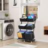 Rolling Laundry Hamper Sorter Freestanding Laundry Hamper with 6 Adjustable Storage Baskets for BedroomLaundry