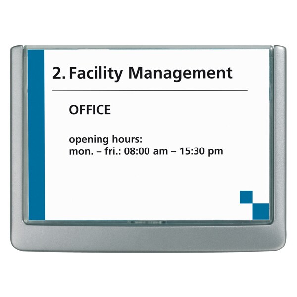 Durable Türschild BxH 149x105,5mm graphit/silber Image