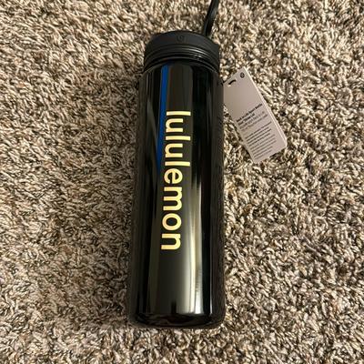 Lululemon Athletica Other | Lululemon Back To Life Sport Bottle 24 Oz *Straw Lid | Color: Black | Size: Os