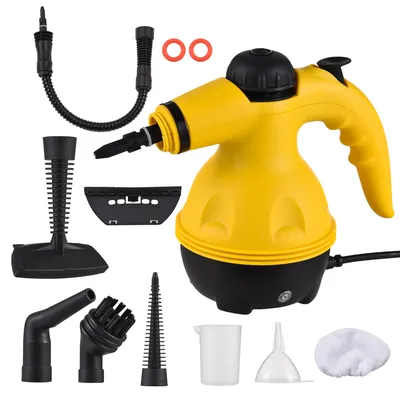 1200w Hand dampf reiniger, Hochdruck temperatur dampfer mit 13-teiligem Zubehör für Polster, Küche, Möbel Image