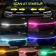 Auto Start Up Scansione Luci di marcia diurna attraverso il tipo Luci decorative a LED a prova di acqua Accessori universali Facile da installare