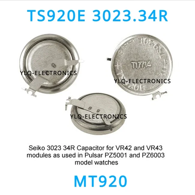 1pc 1,5r ts920e 3023,34 34r 3023-34r mt920 seiko Uhr kinetische Energie wiederauf ladbare Batterie für vr42 vr43 pz5001 pz6003 pz6003x1 Image