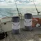 Bidone della spazzatura per barche cestino della spazzatura portatile con coperchio con coulisse pontone organizzatore della spazzatura per barche accessori per la nautica per la nautica