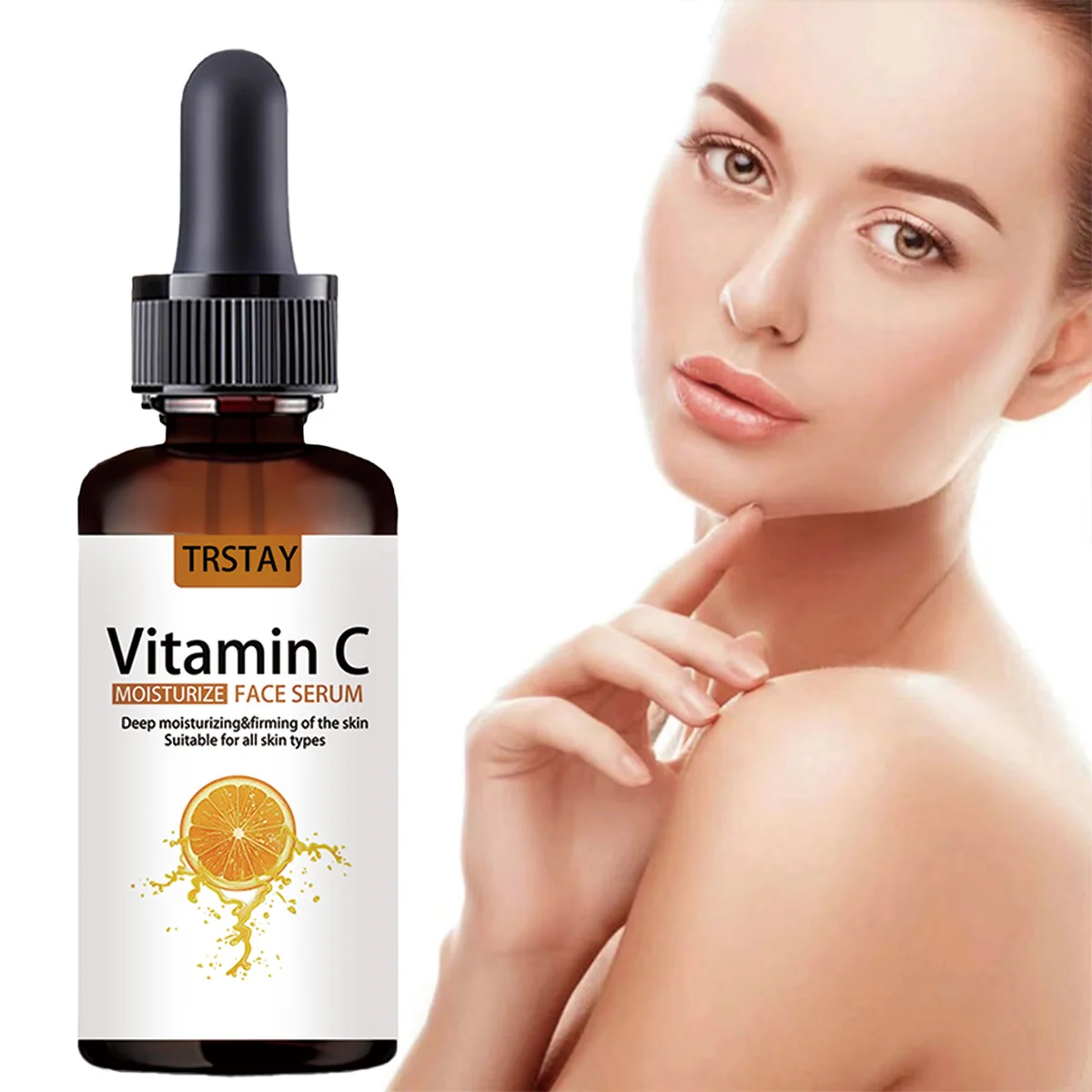 Vitamin C Gesichtsserum, antiallergische Essenz, feuchtigkeitsspendend, nährend, beruhigend, Rötung, entzündungshemmende ätherische Öle für das Gesicht Image