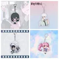 Anime Link Click Rin Charles Lucas portachiavi acrilico portachiavi 6cm Kawaii Bag Pendent Cheng Xiaoshi Lu Guang Cartoon portachiavi
