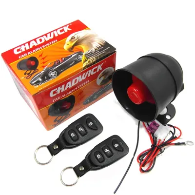 NEUE Tragbare Universal 12 V Fahrzeug Einbrecher Alarm Sicherheit Schutz Auto Auto Alarm System & 2 Fernbedienung Auto Einbrecher
