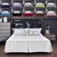 1PC tinta unita gonna letto ad angolo aperto copriletto spazzolato lenzuolo casa hotel gonna letto copriletto matrimoniale/reina/queen size
