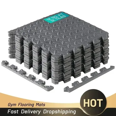 1~20Pcs Puzzle Fitness Mat Massager Mat Eva Interlocking Foam Floor Tiles for Home Gym Home Gym Equipment Mat,Non-Slip Yoga Mat