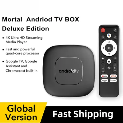 Globale Version Mortal T1 Smart Streaming Media Player TV -Box Bluetooth Google Assistent Android 13