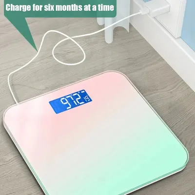 Smart LED Electronic Scale Digital Display Glass Scale Household Bathroom Scale Small Human Health