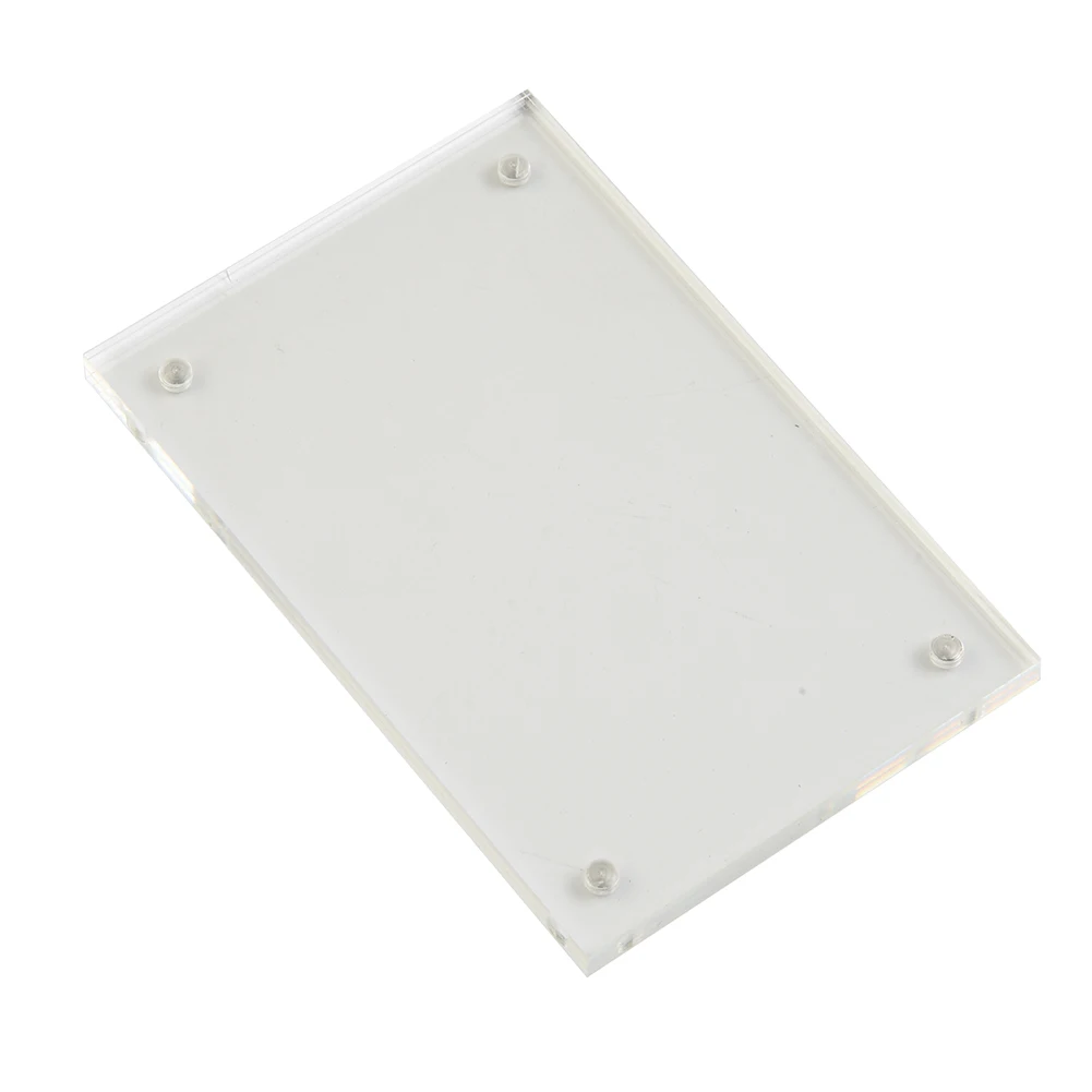 1 Stück transparenter Acryl-Fotorahmen, magnetische Poster-Display, 3 + 3 mm dick, 5,5 x 8,2 cm, 6 x 9 cm, 7 x 10,5 cm, 9 x 12,8 cm, 10 x 15 cm Image