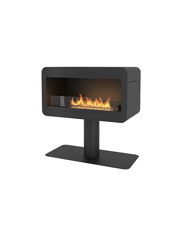 OutInFire INECCO – Freistehender Boden-Biokamin – Schwarz Image