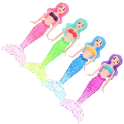 4 Pcs Pool Dive Toys Swim Pool for Kids Tub Toys Diving Funny Water Princess Mermaid Girls Toddlers