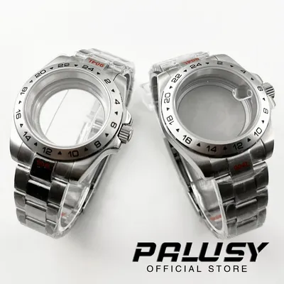 40mm NH34 NH35 NH36 NH38 NH70 NH72 Sapphire Glass Watch Case Glide Lock Clasp Strap ETA 2824 PT5000